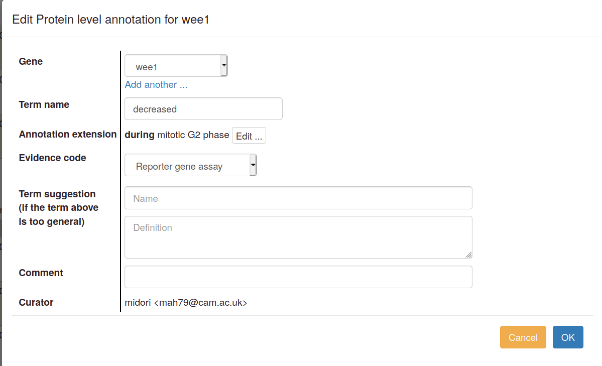 Gene expression editing pop-up